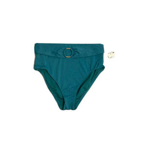 Bar III NWT High-Waist Turquoise Belted Swim Bottoms, US Medium M